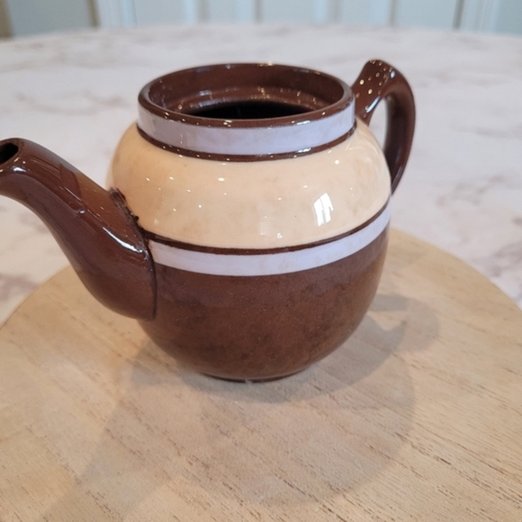 Sadler England Mini Vintage Tea Pot Brown Cream - Picture 5 of 12